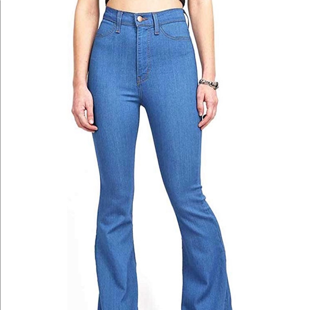 Denim flare jeans